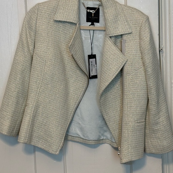 Ted Baker Cream and Gold Jacket / Blazer - Picture 8 of 8